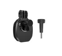Gettimore Supporto per parabrezza moto in alluminio per GoPro Action 4/3s, protezione in silicone ispessito, compatibile con fotocamere sportive e dispositivi mobili