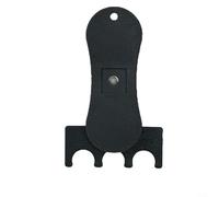 Gettimore Supporto per stecca da biliardo ponderato, pieghevole 3/4/6 e gesso, accessorio portatile per snooker (3 fori)