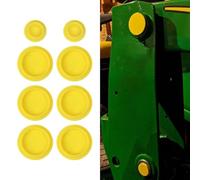 Gettimore Tappi antigrasso per trattore compatto John Deere 1023E 1025R 2025R 120 Loader Zerk Fitting, tappo olio lubrificante in plastica ABS con montaggio preciso e design giallo ad alta visibilità