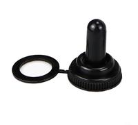 Gettimore Tappi Coperture Pulsanti Interruttori 6mm e 12mm Foro Albero Nero, Set di 10 Pezzi, Accessori Interruttore Elettrico Industriale