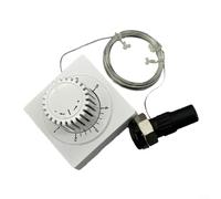 Gettimore Testa termostatica regolabile a distanza con tubo capillare da 2000 mm, controllo della temperatura di precisione, per valvole del radiatore M30 × 1,5, bianco