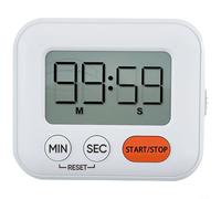 Gettimore Timer magnetico da cucina e studio, con supporto, grande display LCD, doppio conto alla rovescia e conto alla rovescia, alimentato a batteria, compatto, per cucinare, lavorare o imparare