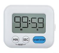 Gettimore Timer magnetico da cucina e studio, con supporto, grande display LCD, doppio conto alla rovescia e conto alla rovescia, alimentato a batteria, compatto per cucinare, lavorare o imparare (blu