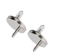 Gettimore Top Fix - Cerniera per coperchio WC, confezione da 2, cerniere a sgancio rapido in acciaio inox per WC standard