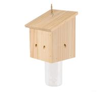 Gettimore Trappola in legno per api e vespe da falegname per il controllo dei parassiti all'aperto, resistente alle intemperie, senza danni, protegge le strutture del giardino (27 x 15 x 14 cm)