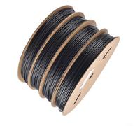 Gettimore Tubo termorestringente nero da 100 m, rapporto 2:1, guaina isolante in PE per saldatura, protezione per cavi elettrici fai da te, tubi termorestringenti (8 mm)