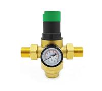 Gettimore Valvola di riduzione della pressione in ottone con filtro da 40µm per tubi dell'acqua domestica, filettatura G/NPT DN15-DN25, 0,1-1,5 MPa regolabile 1/2-G