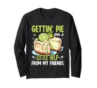 Gettin' Pie with a Little Help from My Friends Key Lime Pie Maglia a Manica