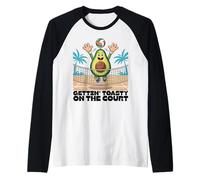 Gettin Toasty On The Court Avocado Pallavolo Maglia con Maniche Raglan