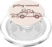 Getting Meowied Gatto Matrimonio Sposa Sposo Divertente PopSockets PopGrip per MagSafe