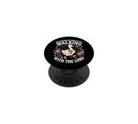 Getting My Steps In Walking With The Lord PopSockets PopGrip Adesivo