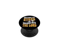 Getting My Steps In Walking With The Lord PopSockets PopGrip Adesivo