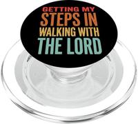Getting My Steps In Walking With The Lord PopSockets PopGrip per MagSafe