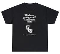 Getting Myself A Little Treat Shirt Funny Anti Social Dont Bother Me Humor Tee, Nero, L