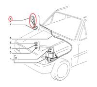 GETTO ACQUA TERGICRISTALLO FIAT PANDA - DUCATO ORIGINALE 7694567