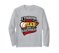 Getto Gas Non Scuse Baseball Pitching Meme Baseball Maglia a Manica
