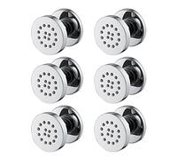 Getto spray per corpo in ottone regolabile, spruzzatore rotondo da 5 cm, getti laterali per doccia spa a parete per la massima esperienza in bagno, 4 pezzi (disponibile anche: 6 pezzi)