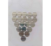 GETTONE KING PER GETTONIERA PER CALCIO BALILLA GARLANDO SET 20 PZ (2B38-33)