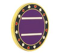 Gettone Poker Rotondo in Ferro Porpora per Giochi e Conteggio | Accessorio da Tavolo, Funzioni di Ordinamento e Calcolo, Bordo Liscio senza Bave, Colore Porpora