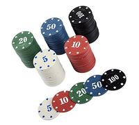 Gettoni da Gioco in Plastica 100 Pezzi per Ricompensa Scolastica | Riutilizzabili, Scritte Chiare, per Giochi di Fortuna e Attività Scolastiche, Confezione da Cento Pezzi