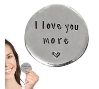 Gettoni tascabili in peltro, amore sentimentale, set regalo fatto a mano, significativo tasca lui lei moneta, promemoria d'amore ispiratori, accessorio regalo per partner, amici, famiglia,