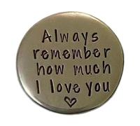 Gettoni tascabili in peltro Love,monete di gettoni tascabili - gettoni Inspirativi commemorativi fatti a Mano | Token di abbraccio Tasca Collezione di monete d'amore, Souvenir Unico commemorativo per