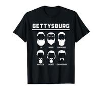 Gettysburg Generali Leader della Guerra Civile Ritratti storici Arte Maglietta