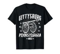 Gettysburg Pennsylvania 1863 Storia Civile della Guerra sul Campo di Battaglia Maglietta