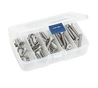 Getue Flat Head Socket cap Screws, M6-1.0 x 20mm, 25mm, 30mm, 35mm, And 40mm, Allen Socket Drive, DIN 7991, Stainless Steel 18-8 (304), Bright Finish, 50 PCS