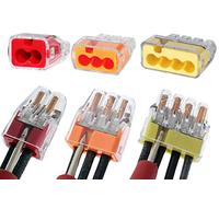Getue Ideal in-Sure 2 porte x25, 3 porte x25, 4 porte x25, connettore non twist per solido, stranded, and tin bonded Wire