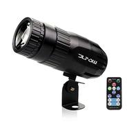 Getue Pinspot Light with Remote, JLPOW Super Bright Mirror Ball Spotlight, Mini 15W RGBW LED Beam Spot Lights Stage Effect Lighting, Best for DJ Disco Party Bar Club Show Wedding Children's Theater