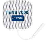 Getue TENS 7000 Official TENS Unit Pads - 48 Pack, Premium Quality OTC TENS Pads, 2" X 2" - Compatibile con la maggior parte delle macchine TENS, ricambio elettrodi Value Pack