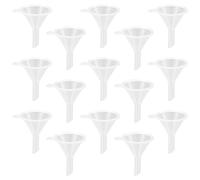GETUOPT Set di 22 imbuti in plastica, piccoli imbuti in plastica, mini imbuti trasparenti da viaggio, per limare bottiglie di oli essenziali, profumi, bottiglie di laboratorio, prodotti chimici da