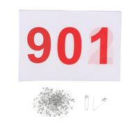 getuse 100 bavaglini da corsa con numeri numerati riutilizzabili per atleti, eventi sportivi, atletica, ciclismo, con 200 spille, 15 x 20 cm, da 901 a 1000