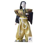 getuse Bambola maschio samurai giapponese da 30,5 cm con kimono verde, ornamento da collezione per adulti, statuetta tradizionale guerriero, decorazione per la casa, regalo