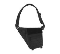 getuse Borsa a tracolla da uomo con tracolla regolabile, per sport all'aria aperta, viaggi, moto, arrampicata, Tutto nero, 1