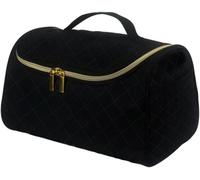 getuse Borsa per cosmetici per arricciacapelli Dyson, organizer da viaggio imbottito con 4 scomparti, 2 tasche e gancio girevole, ideale per Airwrap e styler completo, nero