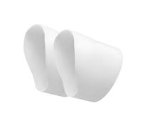 getuse Coprilacci per Scarpe Da Calcio in Silicone per Adulti, Protezione Antiscivolo per Lacci, Set di 2 Paia, Nero/Bianco- Bianco