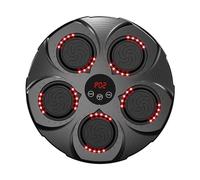 getuse Musica Boxing Machine Bersaglio musicale a parete Esercizio Allenamento Sacco da boxe Adulti Bambini Punzonatura Tester Tempi di reazione - Nero Rosso