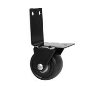 getuse Ruota girevole in metallo per bagagli, resistente, versatile, ad angolo retto, ruota di ricambio nera per valigie, borse da viaggio e custodie per attrezzi, nero