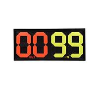 getuse Scheda sostitutiva per arbitro a 4 cifre, scheda di sostituzione per calcio con numeri luminosi, resistente alle intemperie, 84 x 38,5 x 2 cm
