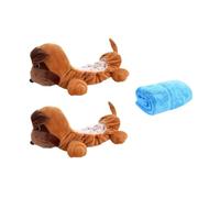 getuse Shar Pei - Copri lama per pattini da hockey e pattini, in morbido peluche, con grazioso design a forma di animale, lunghezza 35 cm