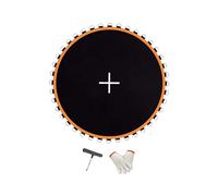 getuse Tappetino elastico di ricambio per trampolino, riutilizzabile, in rete, per la riparazione di esercizi in palestra, da 2,4 m a 2,4 m, con 48 fibbie