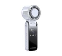 getuse Ventilatore da appendere al collo con ventola di raffreddamento portatile ricaricabile a basso rumore per viaggi lettura ufficio 18,5 x 9 x 4 cm, bianco