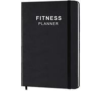 Getvow Fitness Planner - Diario/planner per allenamento per donne e uomini, formato A5, copertina rigida, per monitorare la perdita di peso, palestra, bodybuilding, progressi quotidiani, salute e