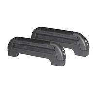 GEV Portasci Antifurto da Barra - capacità 2/3 Paia Sci o 2 Snowboard, Attacco Universale per Barre da 20 a 62 mm, Lunghezza Interna 32 cm, Adatto Sci Carving e Fondo