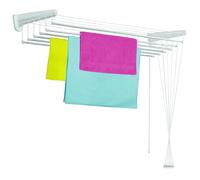 GEVENIT Stendibiancheria Saliscendi a Parete e Soffitto 140 cm in Acciaio