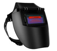 Gevvnss Casco per Saldatura con Oscuramento Automatico,Alimentazione Solare e Batteria Ricaricabile,92 x 42 mm Visione Chiara,per Saldatura MIG,ad Arco e TIG,Nero