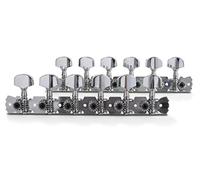 Gewa 545515 Meccanica Chitarra Acustica 12 Corde Set, Bottoni Metallici Nichelat