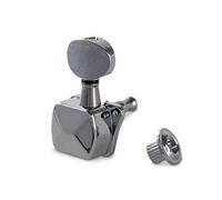 Gewa 545790 Meccanica Chitarra Chrome, per Chitarre con Paletta Piatta, Bottoni Piccoli Kluson